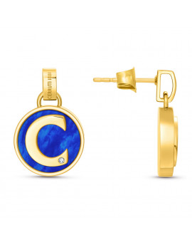 CIJLE0005303 серьги жен.,сталь, желтое золото