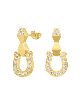 CIJLE0010802 GABRIELLA серьги жен.,сталь, желтое золото IP