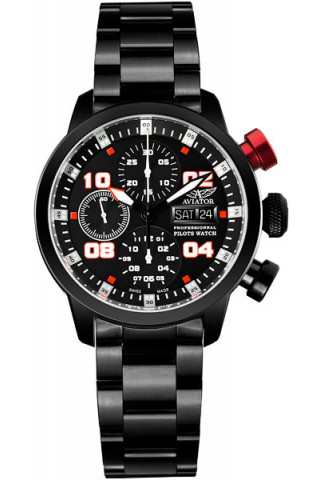 Мужские часы Мужские швейцарские механические наручные часы Aviator P.4.06.5.017 с хронографом